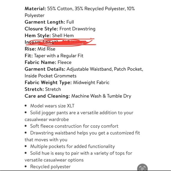 Goodfellow & Co Men's Regular fit Fleece Jogger in Light Gray size Medium NEW - Picture 9 of 9